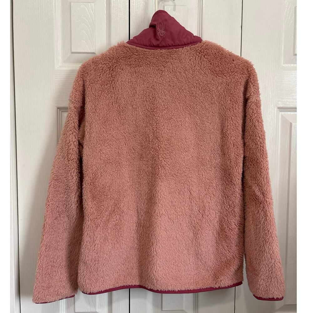 Spyder NWT Pink Cozy Soft Fleece Half Snap Pullover Size Small - Picture 4 of 8